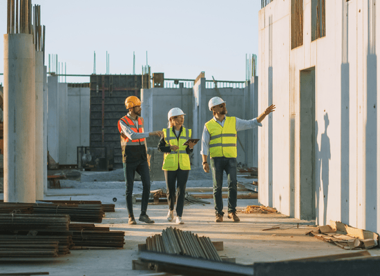Visite de chantier avec le MOE