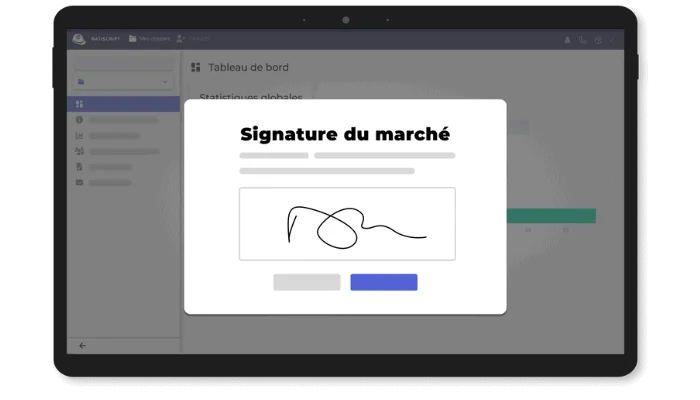 Signez électroniquement le marché