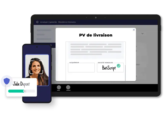 Signature électronique PV livraison