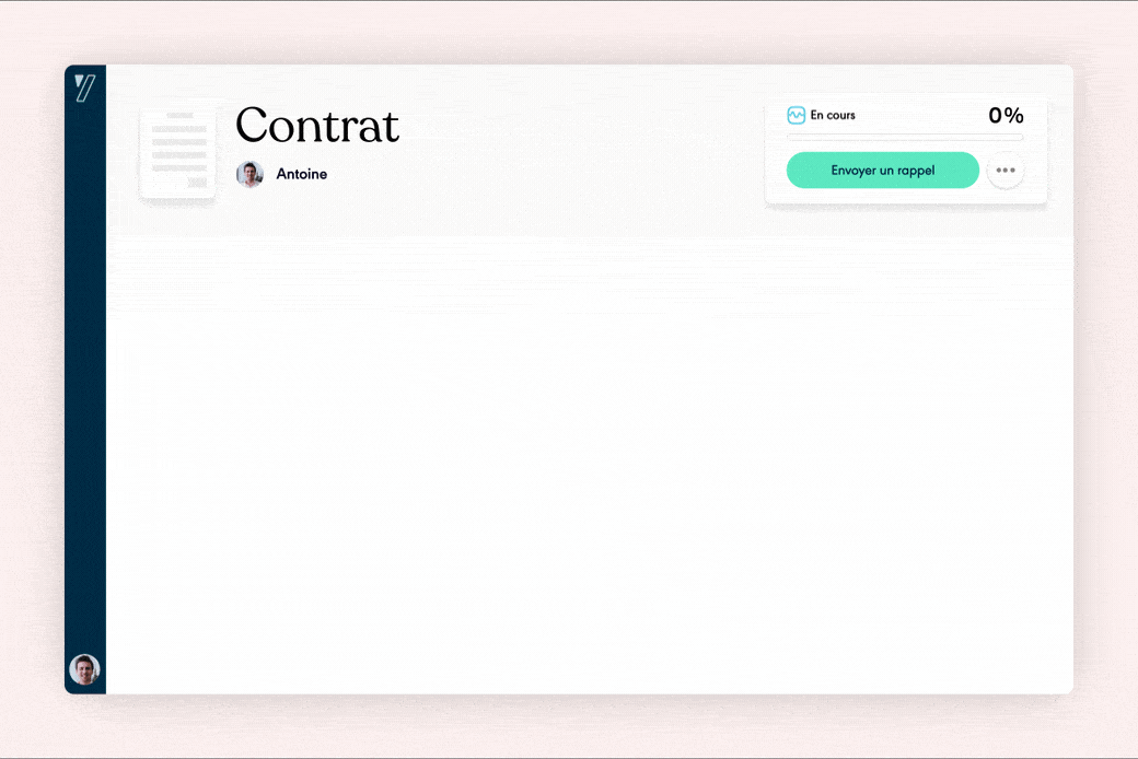 animation procédure de signature Yousign