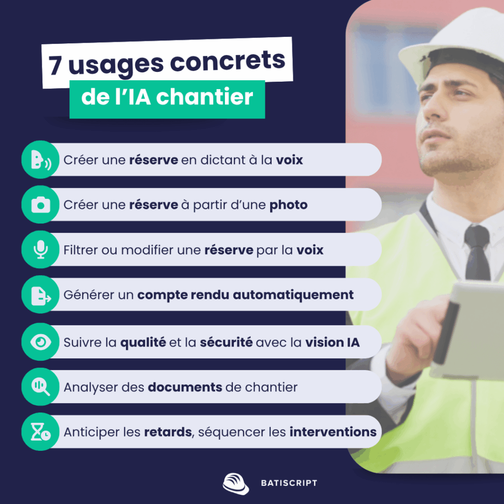 7 usages concrets de l'ia sur les chantiers