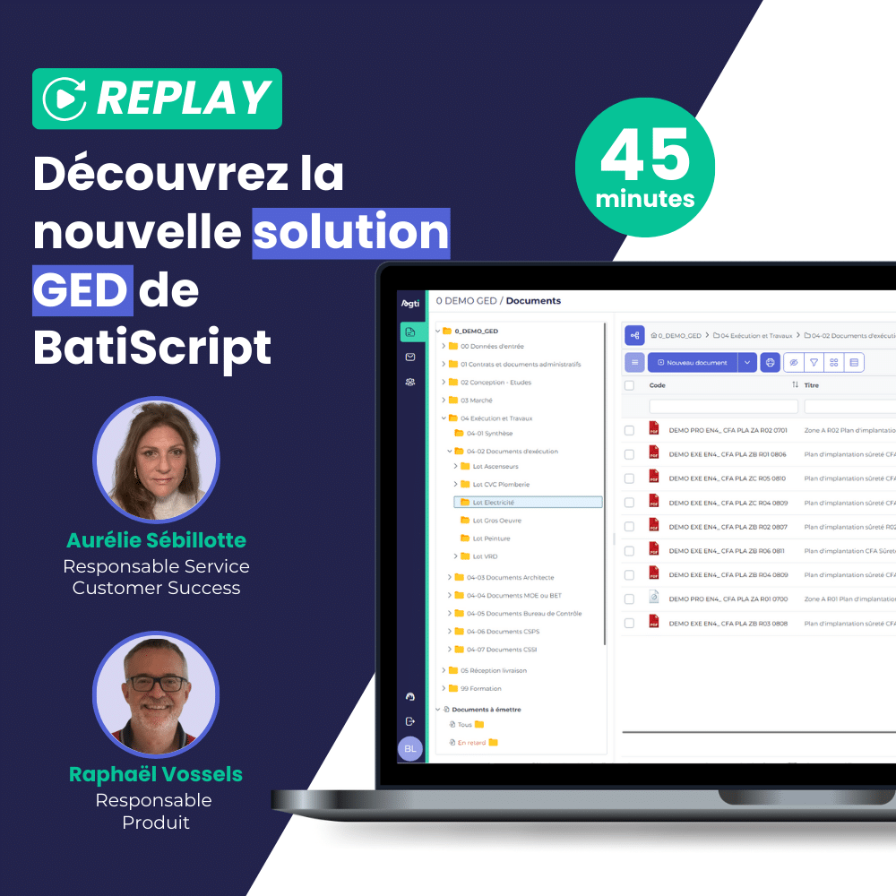 Lien pour recevoir le replay du webinaire GED