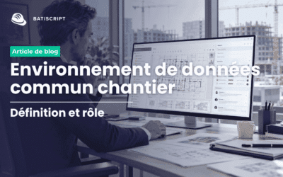 Environnement commun de données (ECD) : quel rôle sur un chantier ?